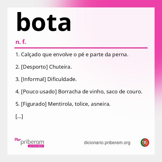 Significado de bota